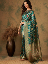 Womens Fashion Ethnic Olive Color Sarees-MLSHWSA1203OLV0ONE